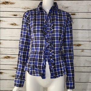 NWT Banana Republic Plaid long sleeve shirt